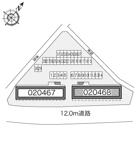 ★手数料０円★さいたま市西区三橋５丁目 月極駐車場